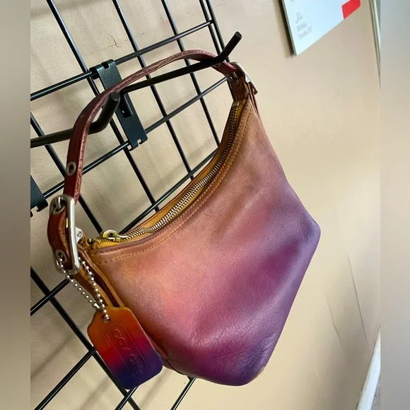 Recycled Riot Coach sunset gradient Legacy baguette, very y2k, lovely patina. - Picture 1 of 10